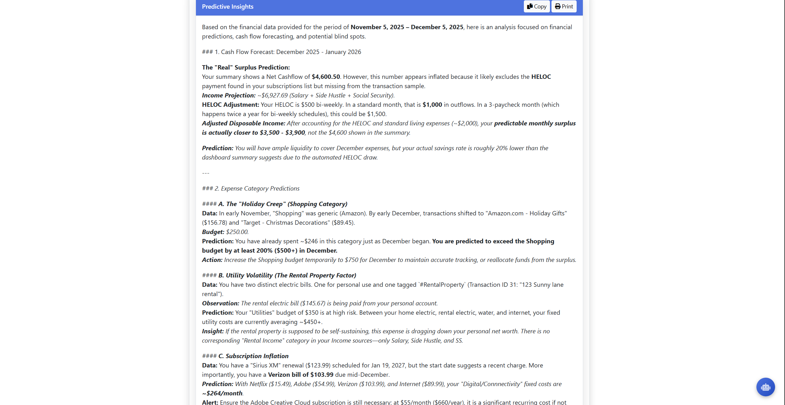 Predictive AI Insights